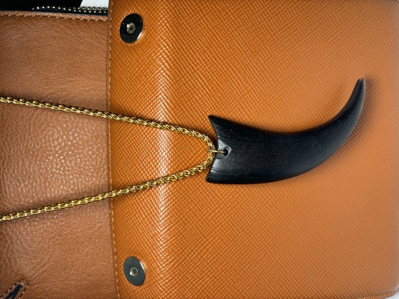 Alexis Bittar lucite horn pendant - Picture 1 of 5